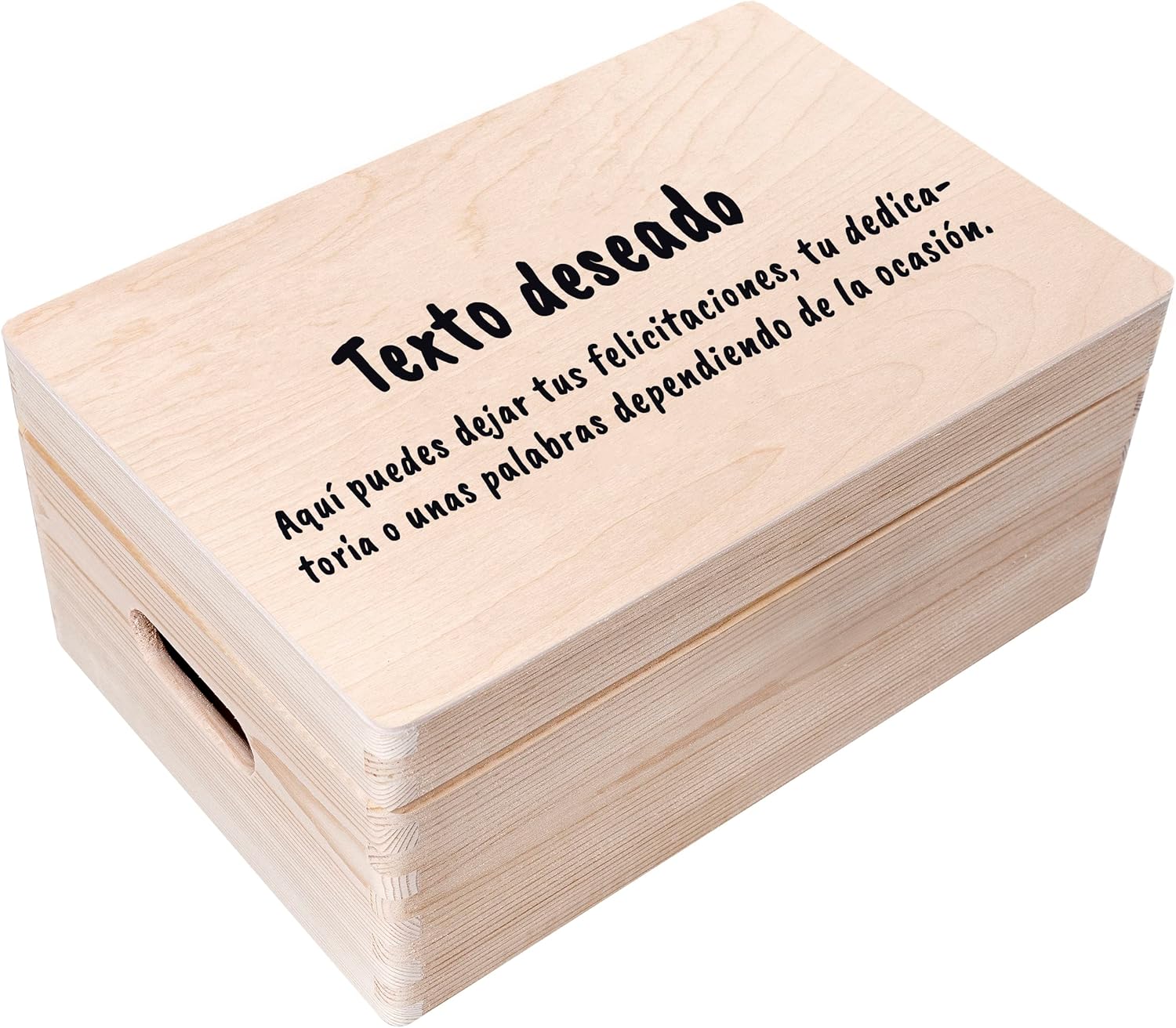 Caja Madera de Recuerdos Personalizada