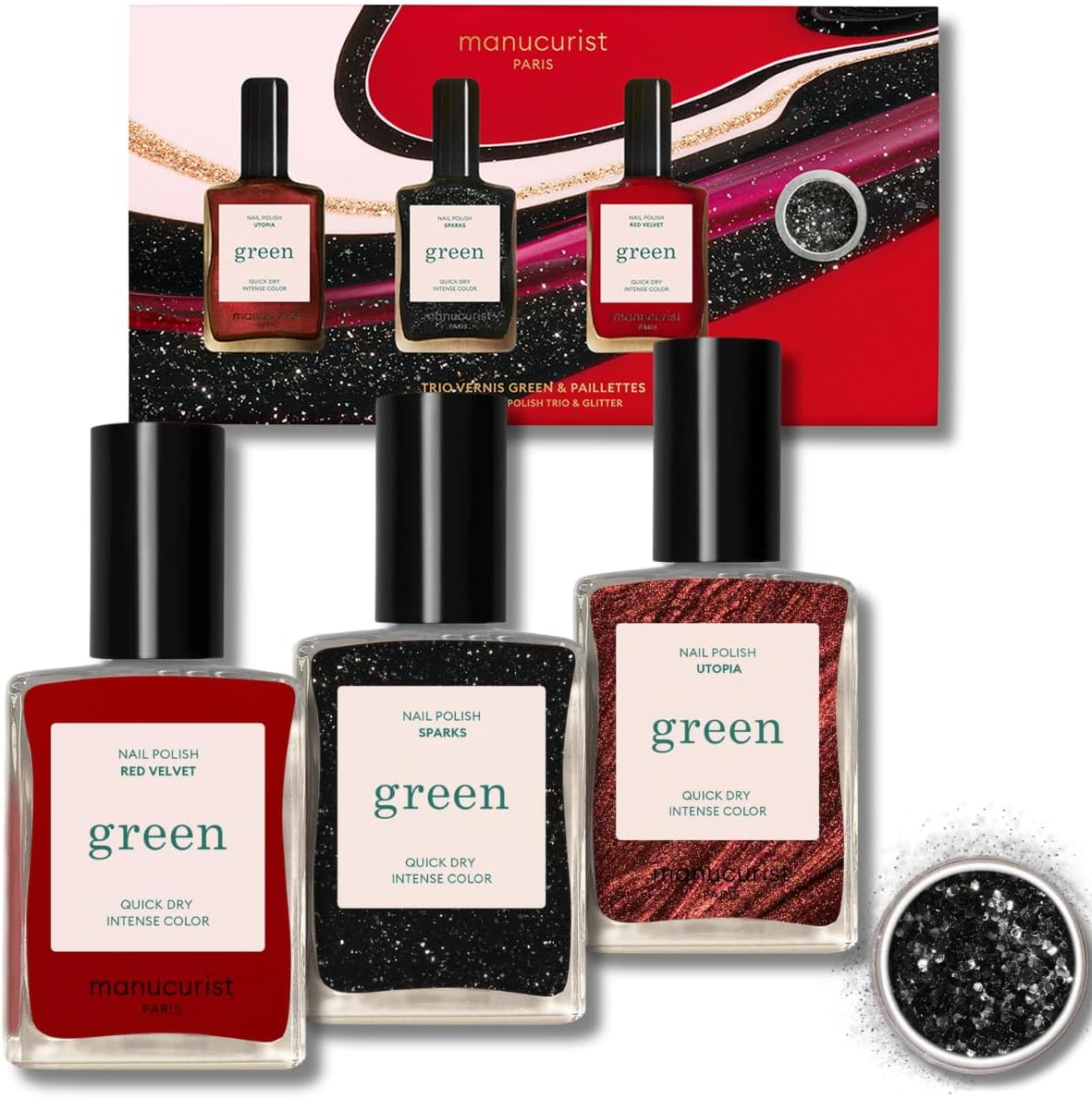 Esmaltes de Uñas Green con Purpurina Biodegradable