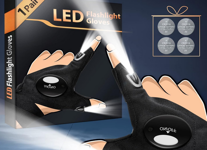 guantes con luz led