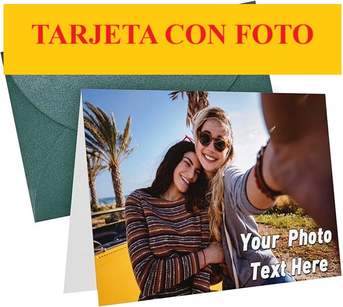 tarjeta con foto