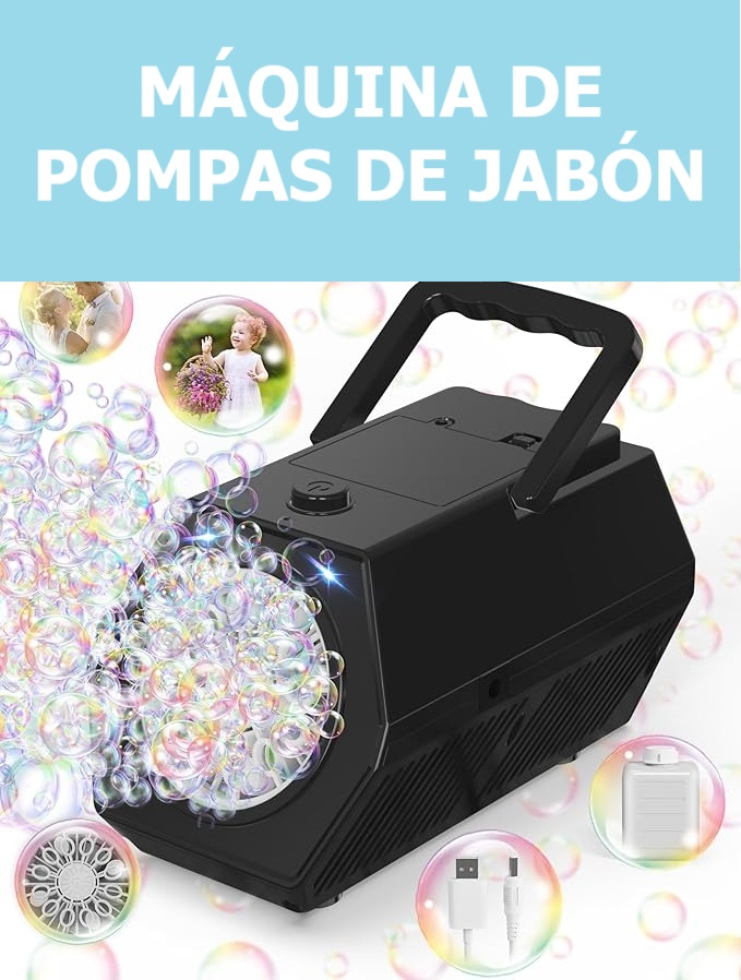 máquina de pompas de jabón