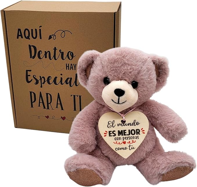 peluche con mensaje