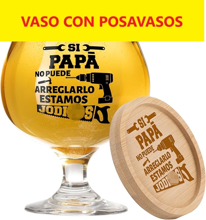 vaso con posavasos